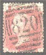Great Britain Scott 33 Used Plate 149 - RE